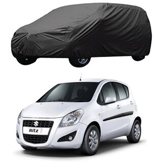                       AutoRetail Maruti Ritz Grey Car Body Cover For 2012 Model (Triple Stiched, without Mirror Pocket)                                              