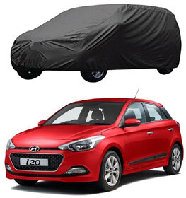 AutoRetail Hyundai i20 Grey Car Body Cover for 2010 Model (Triple Stiched, without Mirror Pocket)