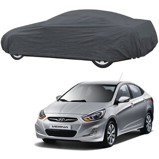 AutoRetail Hyundai Fluidic Verna Grey Car Body Cover For 2019 Model (Triple Stiched, without Mirror Pocket) AutoRetail Hyundai Fluidic Verna Grey Car Body Cover For 2019 Model (Triple Stiched, without Mirror Pocket)