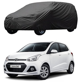 AutoRetail Hyundai Grand i10 Grey Car Body Cover for 2012 Model (Triple Stiched, without Mirror Pocket) AutoRetail Hyundai Grand i10 Grey Car Body Cover for 2012 Model (Triple Stiched, without Mirror Pocket)