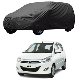 Buy AutoRetail Hyundai I10 Grey Car Body Cover for 2018 Model