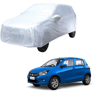                       AutoRetail Maruti Suzuki CELERIO Silver Matty Car Body Cover for 2015 Model (Mirror Pocket, Triple Stiched)                                              