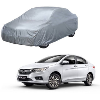 AutoRetail Honda City i-Dtec Silver Matty Car Body Cover for 2019 Model (Triple Stiched, without Mirror Pocket) AutoRetail Honda City i-Dtec Silver Matty Car Body Cover for 2019 Model (Triple Stiched, without Mirror Pocket)