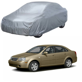                       AutoRetail Chevrolet OPTRA Silver Matty Car Body Cover for 2019 Model (Triple Stiched, without Mirror Pocket)                                              