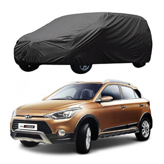                       AutoRetail Hyundai i20 Active Grey Car Body Cover for 2015 Model (Triple Stiched, without Mirror Pocket)                                              