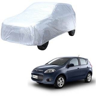                       AutoRetail Fiat PALIO Silver Matty Car Body Cover for 2019 Model (Triple Stiched, without Mirror Pocket)                                              