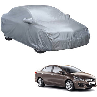 AutoRetail Maruti Suzuki CIAZ Silver Matty Car Body Cover for 2018 Model (Mirror Pocket, Triple Stiched) AutoRetail Maruti Suzuki CIAZ Silver Matty Car Body Cover for 2018 Model (Mirror Pocket, Triple Stiched)