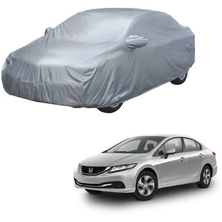 AutoRetail Honda CIVIC Silver Matty Car Body Cover for 2018 Model (Mirror Pocket, Triple Stiched) AutoRetail Honda CIVIC Silver Matty Car Body Cover for 2018 Model (Mirror Pocket, Triple Stiched)