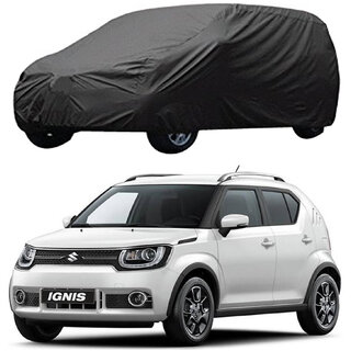 AutoRetail Hyundai IGNIS Grey Car Body Cover for 2017 Model (Triple Stiched, without Mirror Pocket) AutoRetail Hyundai IGNIS Grey Car Body Cover for 2017 Model (Triple Stiched, without Mirror Pocket)
