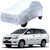 AutoRetail Toyota INNOVA Silver Matty Car Body Cover for 2016 Model (Triple Stiched, without Mirror Pocket)
