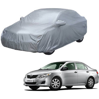 AutoRetail Toyota COROLLA Silver Matty Car Body Cover for 2019 Model (Mirror Pocket, Triple Stiched) AutoRetail Toyota COROLLA Silver Matty Car Body Cover for 2019 Model (Mirror Pocket, Triple Stiched)