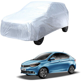 AutoRetail Tata Tigor Silver Matty Car Body Cover for 2019 Model (Triple Stiched, without Mirror Pocket) AutoRetail Tata Tigor Silver Matty Car Body Cover for 2019 Model (Triple Stiched, without Mirror Pocket)