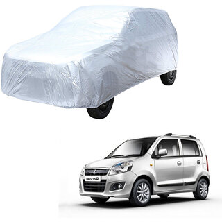 AutoRetail Maruti Suzuki WagonR Silver Matty Car Body Cover for 2010 Model (Triple Stiched, without Mirror Pocket) AutoRetail Maruti Suzuki WagonR Silver Matty Car Body Cover for 2010 Model (Triple Stiched, without Mirror Pocket)