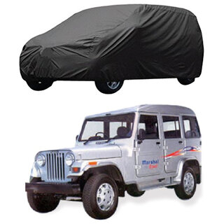 AutoRetail Mahindra Marshal Grey Car Body Cover for 2019 Model (Triple Stiched, without Mirror Pocket) AutoRetail Mahindra Marshal Grey Car Body Cover for 2019 Model (Triple Stiched, without Mirror Pocket)