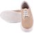 Fausto Women's Beige Lace Up Sneakers Casual Shoes