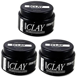 Park Daniel Strong Hold Hair Grooming Clay Combo of 3 Bottles of 50 gm(150 gm)