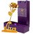 IndiRocks 24K Golden Rose with Love Stand, Gift Box and Carry Bag - Best Birthday Gifts Gold Dipped Rose-With Love Stand