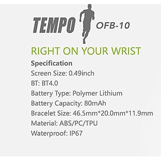 oraimo fit band specifications