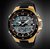 SKMEI 1016-Gold Digital + Analog Led Backlight Unisex Watch