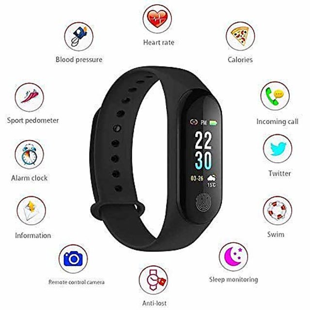 hrv imported m3 oled touch screen fitness band