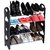 4 Layer Portable Shoe Rack / Shoe Cabinet / Shoe Organizer, Foldable, Black