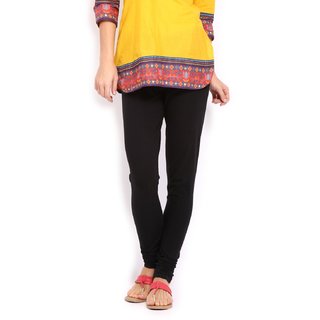 Buy Amul Florio Churidhar Black Leggings Online 340 from ShopClues