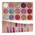 Beauty Glazed Ultra Pigmented Mineral Pressed Glitter Waterproof Make Up Eye Shadow Powder Flash Colours Palette (15 Col