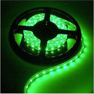 5 Meter LED SMD STRIP Light With Adapter/ Driver For Home Decoration, Diwali Light - Green Color
