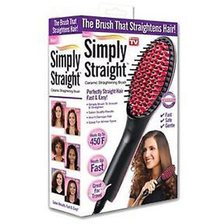 Buy Hair Styling Tools - Simply Straight Ceramic Hair Straightening Styling Brush First Time In India Online @ ₹489 from ShopClues Buy Hair Styling Tools - Simply Straight Ceramic Hair Straightening Styling Brush First Time In India Online @ ₹489 from ShopClues