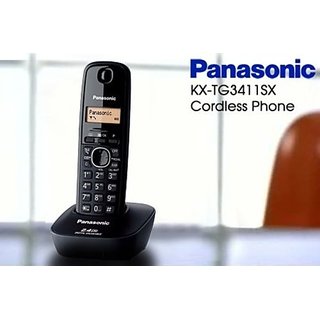 PANASONIC KX TG 3411 CORDLESS TELEPHONE PHONE CALLER ID PHONE FOR HOME OFFICE Landline Phones