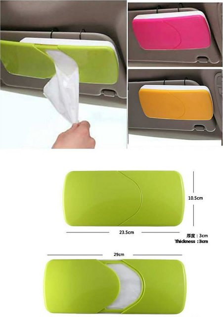 Tissue box holder for deals car sun visor