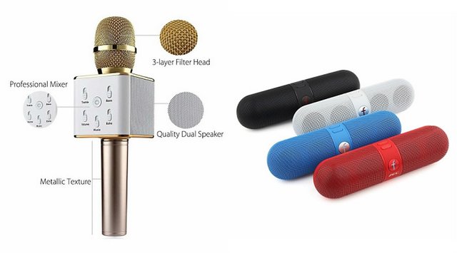 Buy Qwerty Q7 Portable Wireless Karaoke Microphone Handheld Condenser Microphone Inbuilt Speaker Microphone And Bluetooth Speaker Facebook Speaker Facebook Portable Bluetooth Mobile Tablet Speaker For Htc Butterfly 2 Online 1999 From Shopclues