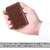 Evershine Gifts And Household Stylish Pocket Size Stitched Leather Visiting Card Holder For Keeping Business Card- Brown