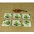 AVMART Set of Six White Rose Heat Resistant, Scratch Free Coasters for Kitchen/Dining Table