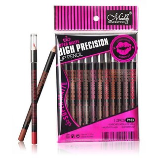 Menow Super Matte High Precision lip pencil  (multi colour)