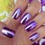 HB Glass Mirror Nail Paint - Purple color shade