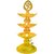 6th Dimensions 3 Layer Electric GOLD LED Diya Deepak Light For Diwali Home Temple decoration Table Lamp  (17 cm, Golden)