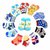 IMPORTED Ideal  Ideas Kids Grip Socks Pack of 6 (Colors  Design May Vary) Cute Socks In Best Quality - ( 0 - 1 Year )