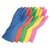 3 Pair Household Washing Cleaning Kitchen Hand Rubber Gloves for All Cleaning