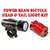 Gadget Hero's Power Beam LED Head  Tail Light Kit For Bike Bicycle Cycle Torch Headlight Lamp. 5 LED Head Light with 2 Modes + 6 LED Rear Light with 6 Modes