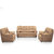 Earthwood -  Ivy Sofa Set 3+1+1 Super Premium Leatherite - Wheat