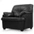 Earthwood -  Vera Single-Seater Sofa Premium Leatherite - Black