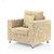 Earthwood -  Fully Fabric Upholstered Single-Seater Sofa - Classic Valencia Off White