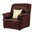 Earthwood -  Single-Seater Sofa with Maroon Leatherite Upholstery - Premium