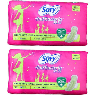 Buy Sofy Anti Bacteria Sanitary Pad Size Xl 30 Pcs Pack Set Of 2 Packs Total 60 Pads Online 599 From Shopclues These pads leave you feeling clean and confident all day long! sofy anti bacteria sanitary pad size xl 30 pcs pack set of 2 packs total 60 pads