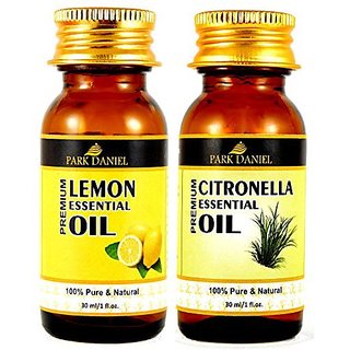 Park Daniel Pure and Natural Lemon and Citronella Essential oil combo of 2 bottles of 30 ml(60 ml)