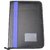 20 Flaps Portfolio File Folder Documents File In Assorted Blue Color Strip