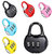 3 Digit Re-settable Code Number Combination Lock Suitcase Bag Padlock Small Random Colours