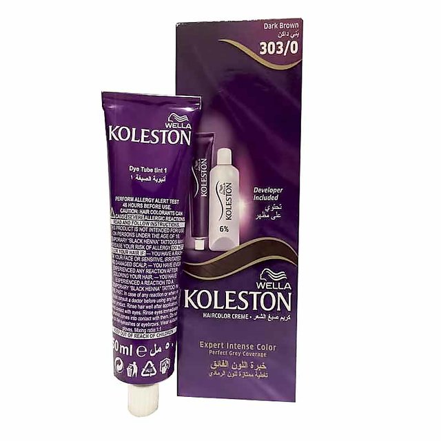 Buy Wella Koleston Hair Colour Creme Dark Brown 303/0 (50ml) Online - Get  29% Off
