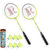 Roxon Nexta Badminton Racquet set OF 2 Piece with 6 Piece Sunley Plastic Shuttle